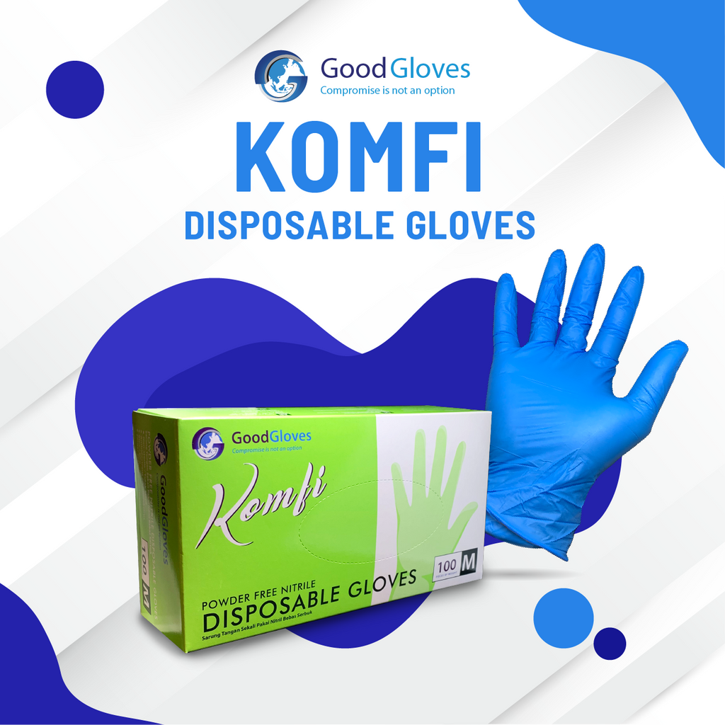 [Powder Free] Komfi Disposable Gloves